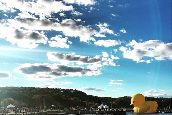 Enjoying the #Festival in #LongIsland #NewYork ... #Beach #Autumn #Fall #BlueSky