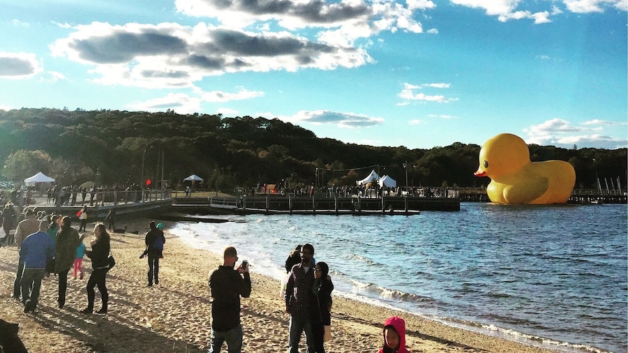Enjoying the #Festival in #LongIsland #NewYork ... #Beach #Autumn #Fall #BlueSky
