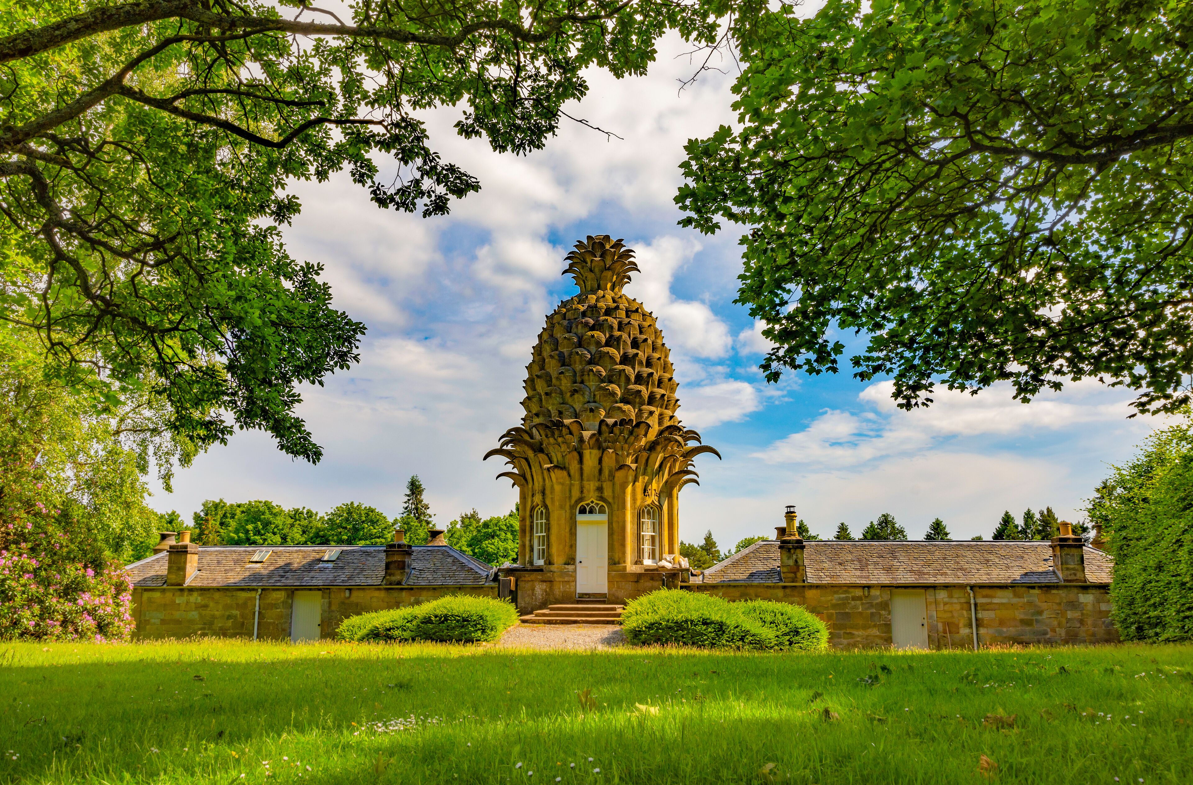 The Pineapple building and garden folly in scotland.