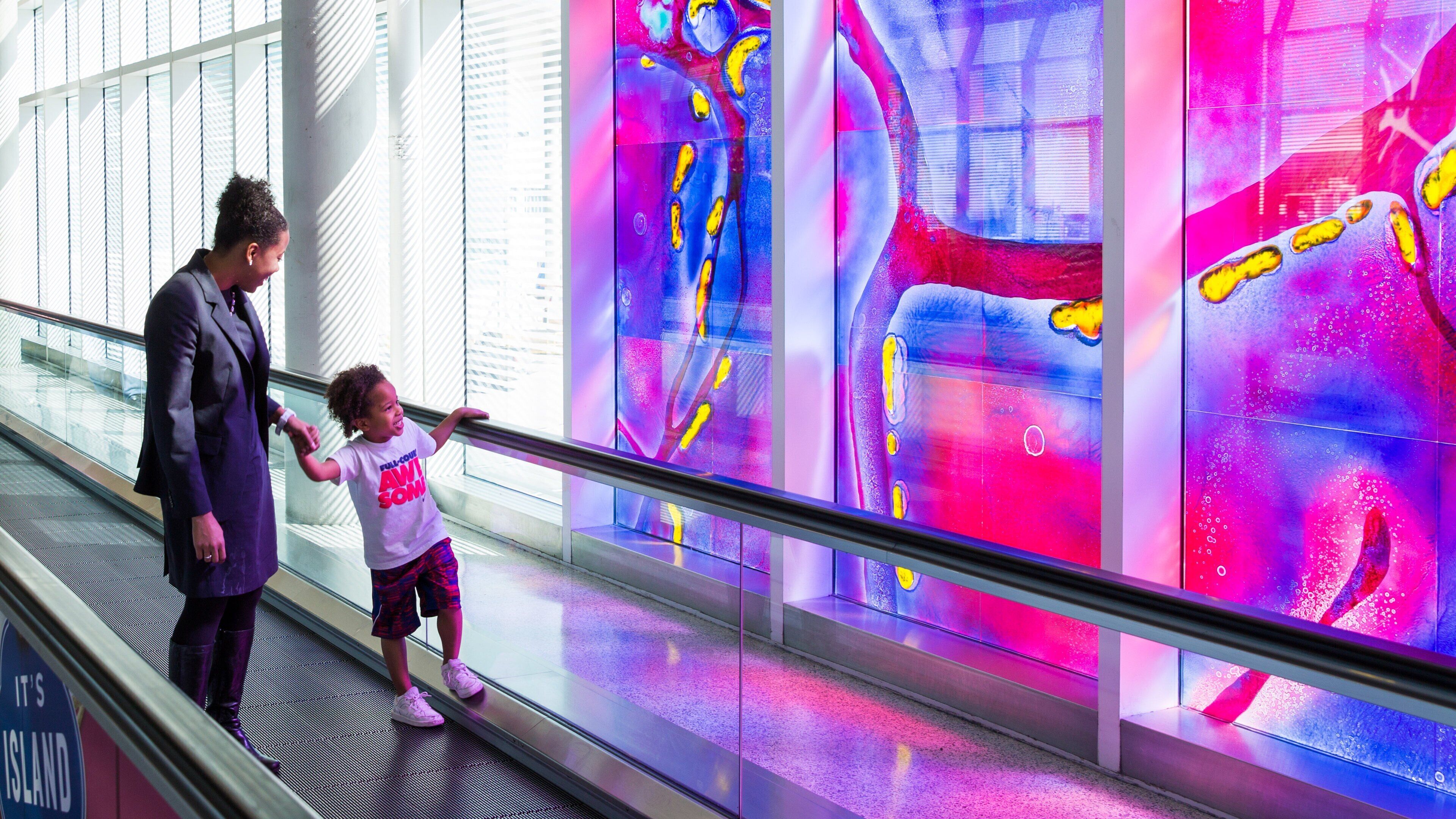 Houston, TX which includes interior views and an airport as well as a family