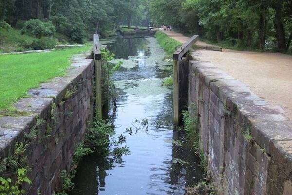 Open lock at Great Falls of the Potomac, MD