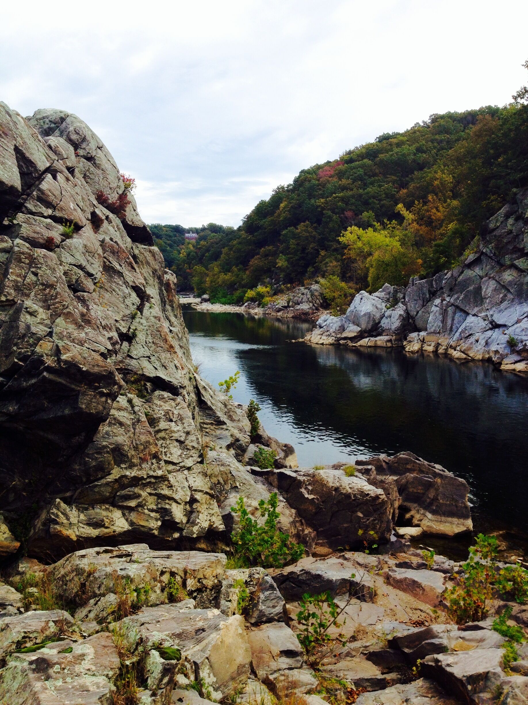 The Billy Goat Trail (section A) on the Maryland side of Great Falls takes about two hours and makes for a perfect afternoon hike just outside of DC. It does get quite popular on weekends, but there are plenty of rocks overlooking the river to have a peaceful picnic.