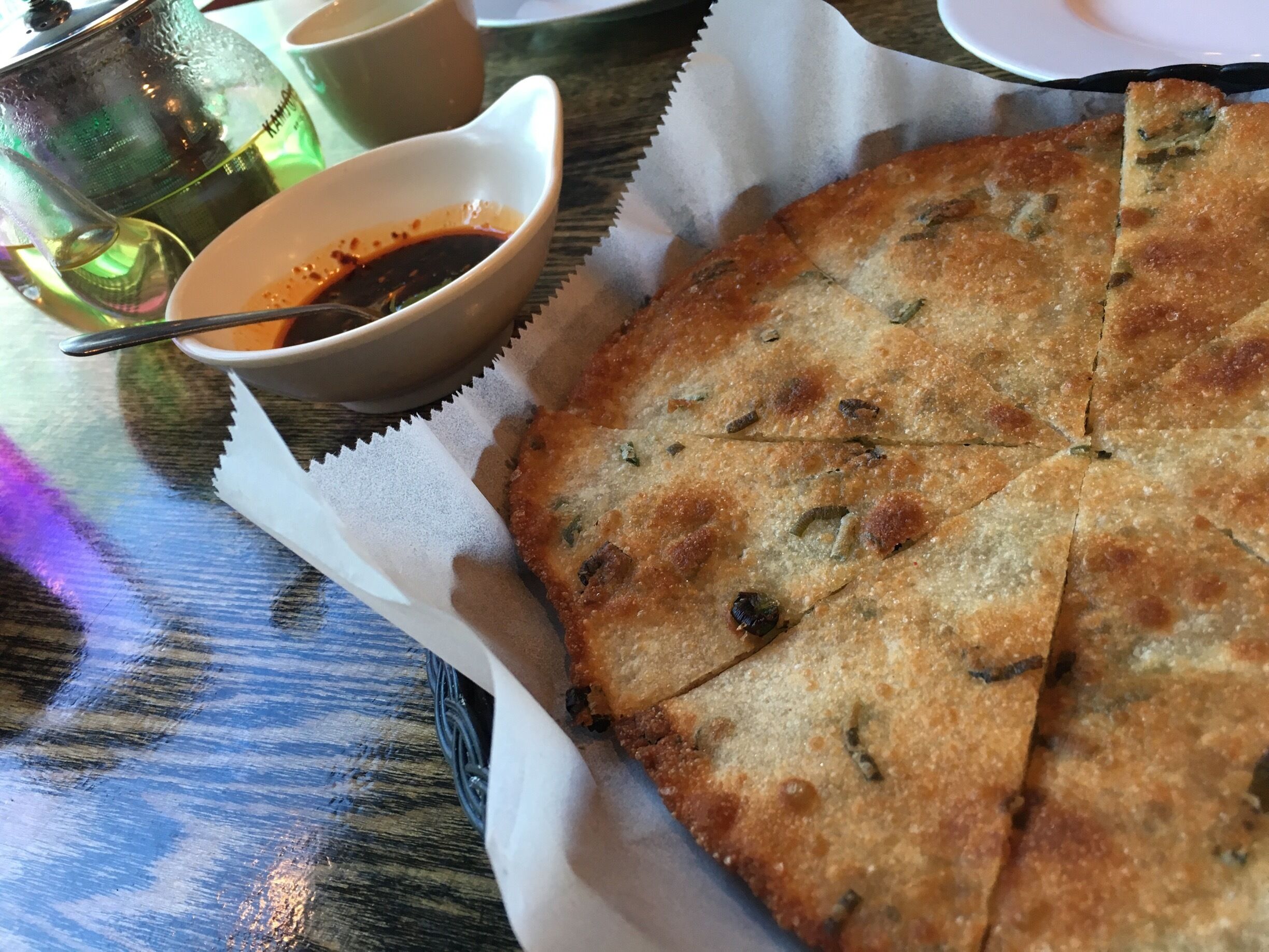 Green onion pancake at Spicy Talk.  So yummy! #lifeatexpedia