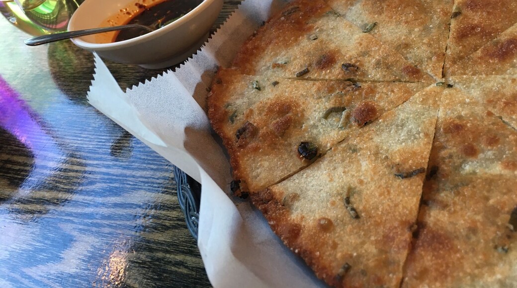 Green onion pancake at Spicy Talk. So yummy! #lifeatexpedia