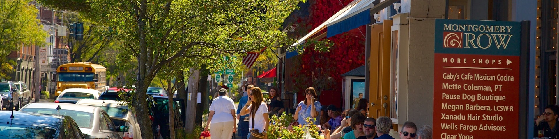 Rhinebeck showing a city