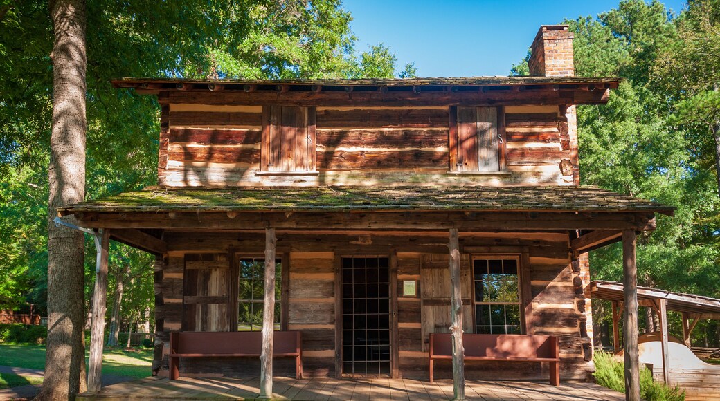 A Cabin at Ninety Six National Historic Site, Old Ninety Six and Star Fort in South Carolina