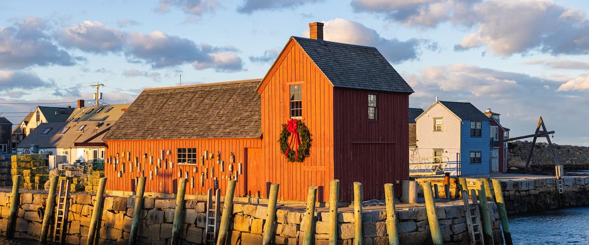 Historic Fishing Shack Motif #1 in Rockport harbor