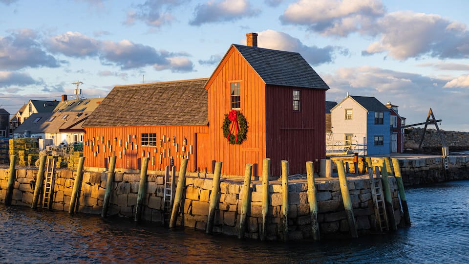 Historic Fishing Shack Motif #1 in Rockport harbor