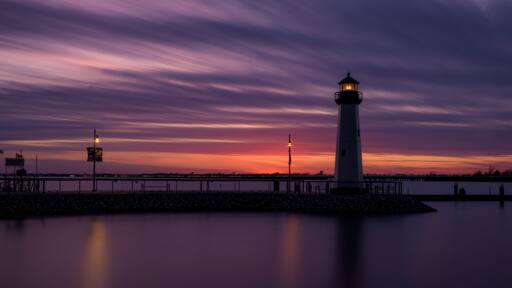 Rockwall Harbor Lighthouse.