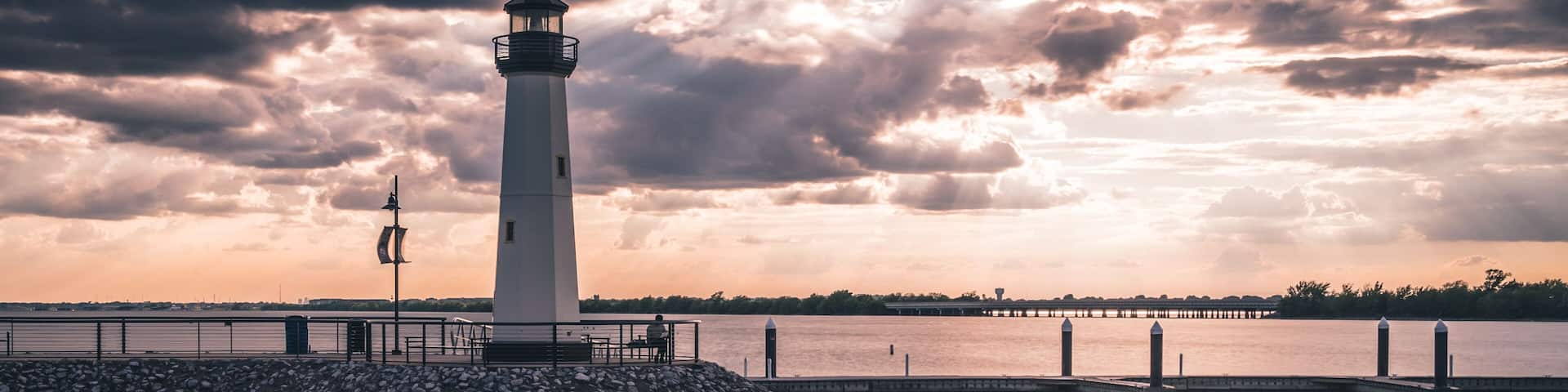 The lighthouse at The Harbour, Rockwall, TX, USA