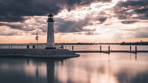 The lighthouse at The Harbour, Rockwall, TX, USA