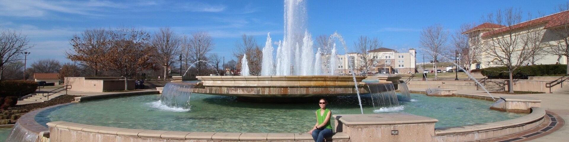 Taken in front of movie theatre.