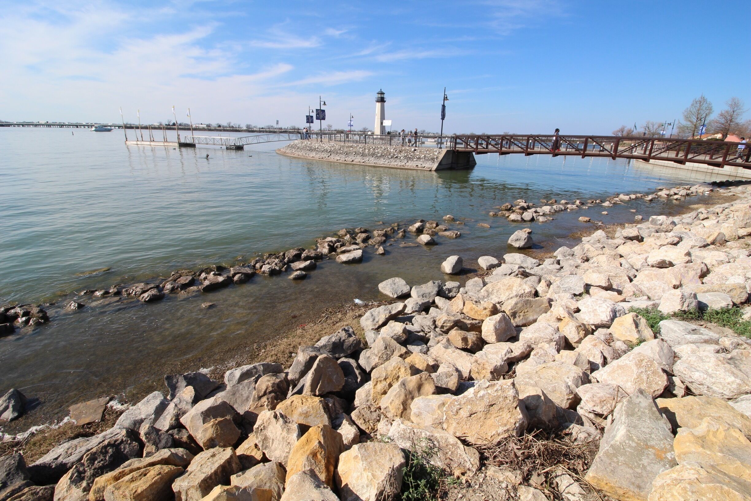 In front of the hotel. 