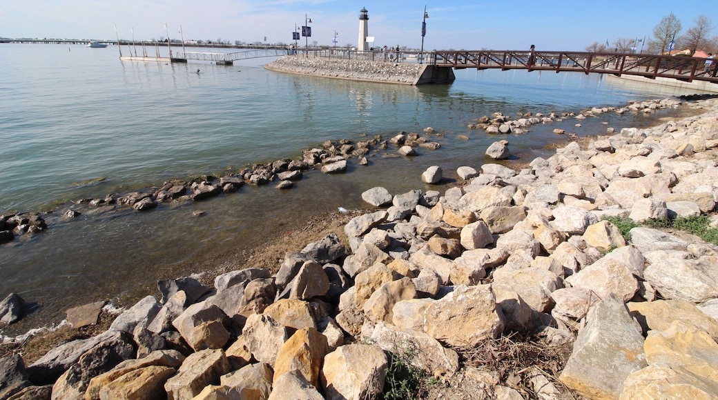 In front of the hotel.