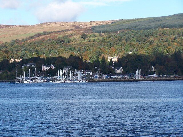 Rhu Marina. Taken from Castle Point across Gareloch