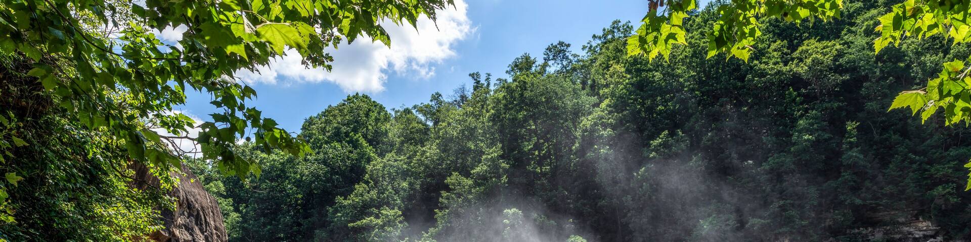 Cumberland Falls Mist - Mighty Cumberland Falls, on the Cumberland River in Kentucky, is sometimes called “The Niagara of the South.”