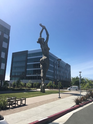 Bart art. An enormous sculpture by the BART.