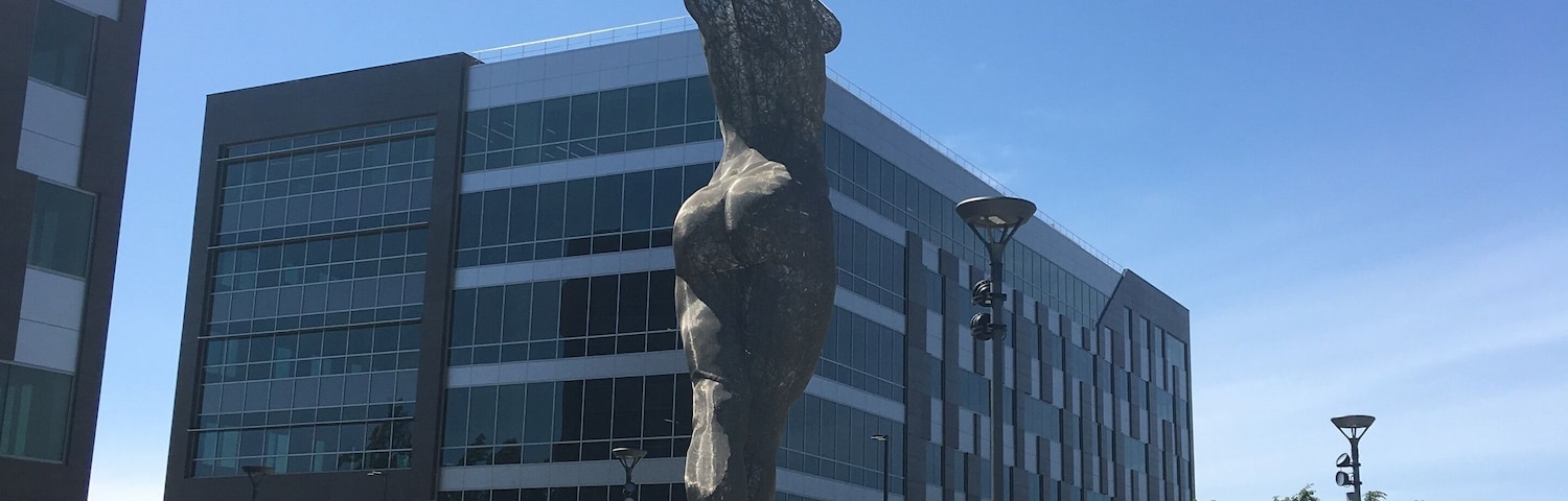 Bart art. An enormous sculpture by the BART.