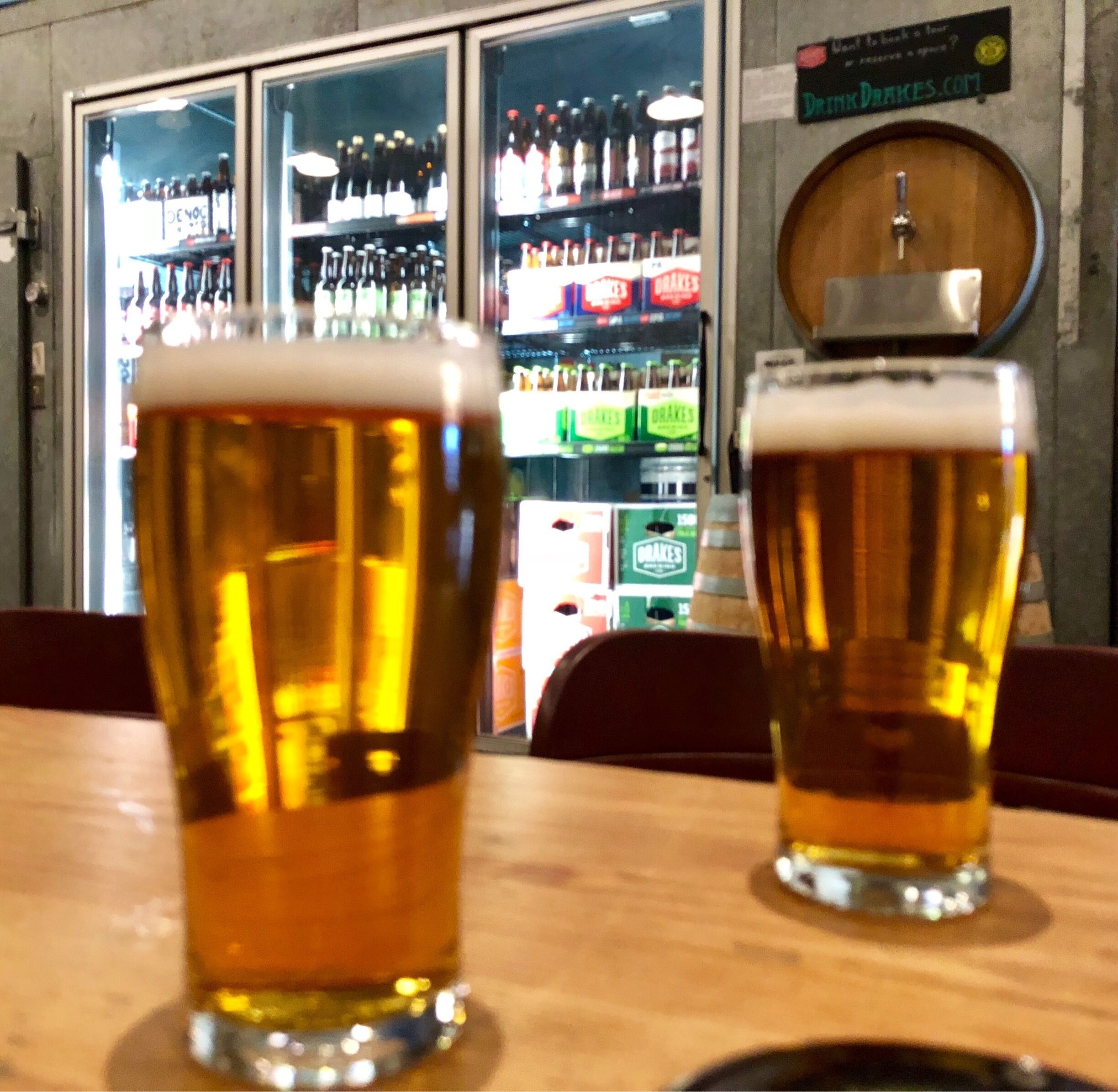 Lots of choices at this local brewery. Today’s warm weather called for a couple of ice cold IPAs. 