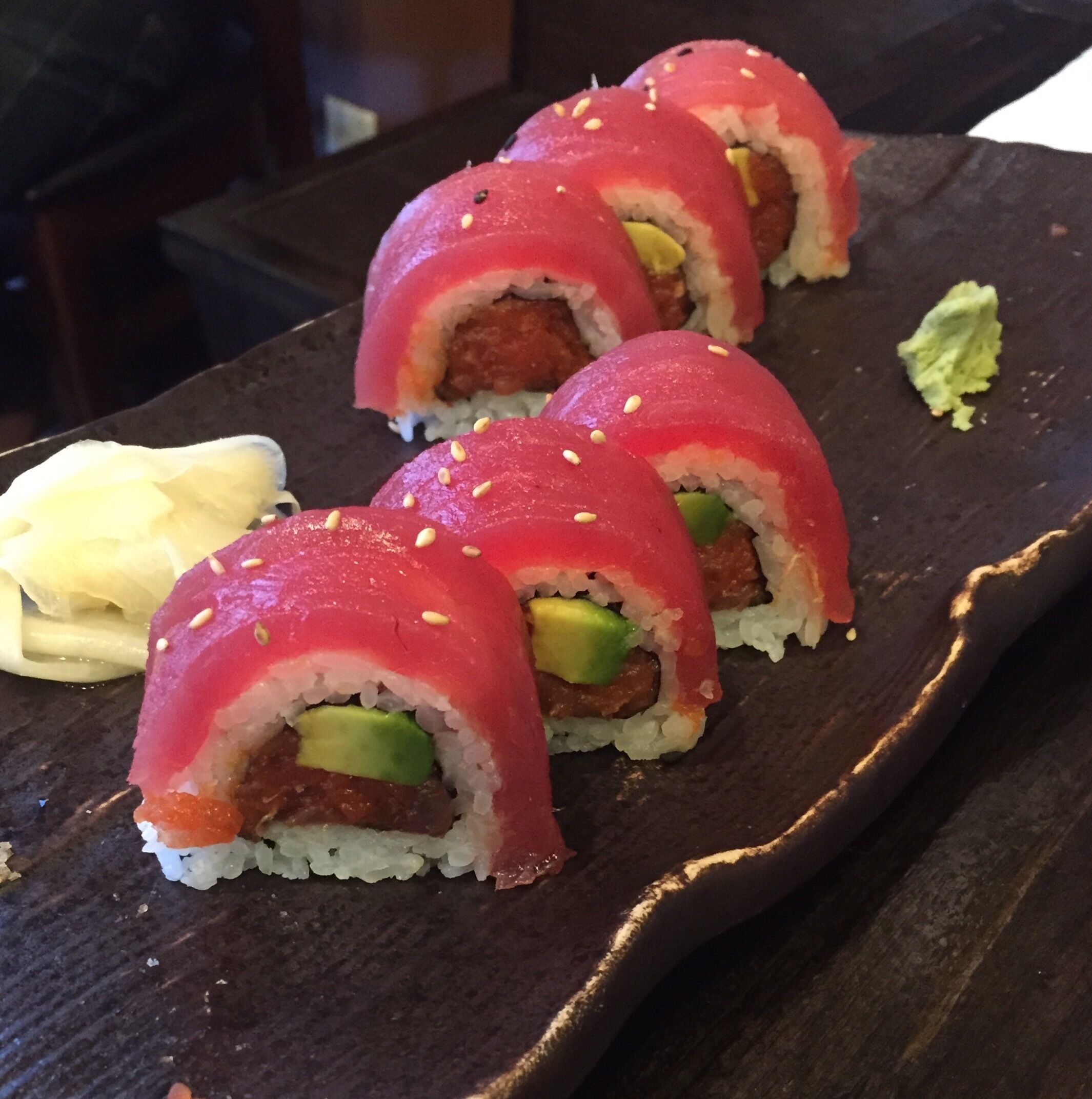 Hawaiian Roll at Rock and Roll Japanese restaurant . Awesome experience.