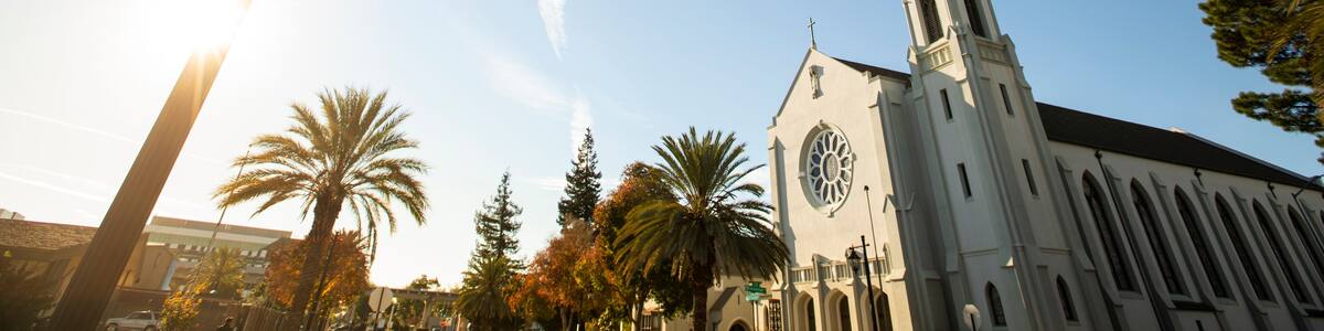 Late afternoon view of historic downtown San Leandro, California, USA.