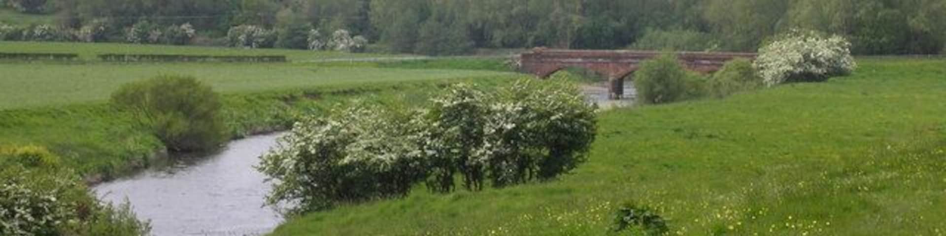 Holmsford Bridge. Holmsford Bridge which spans the river Irvine. This was taken looking West