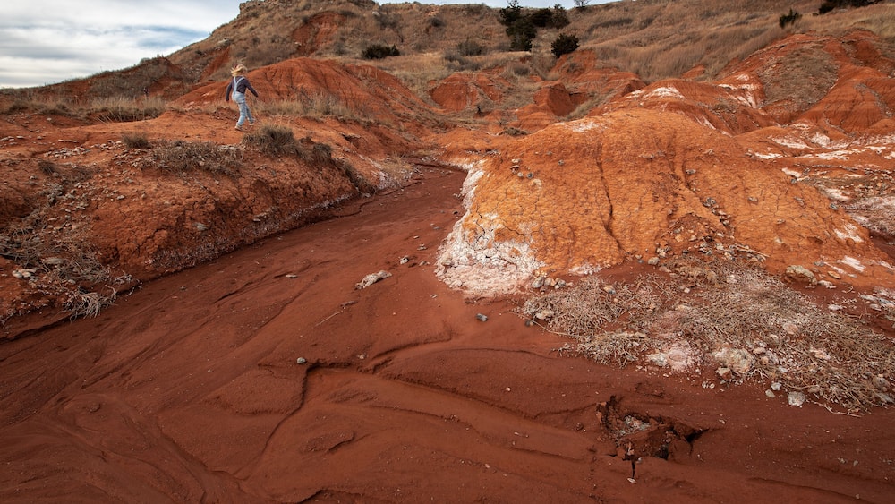 Gloss mountains national park or glass mountains, Oklahoma