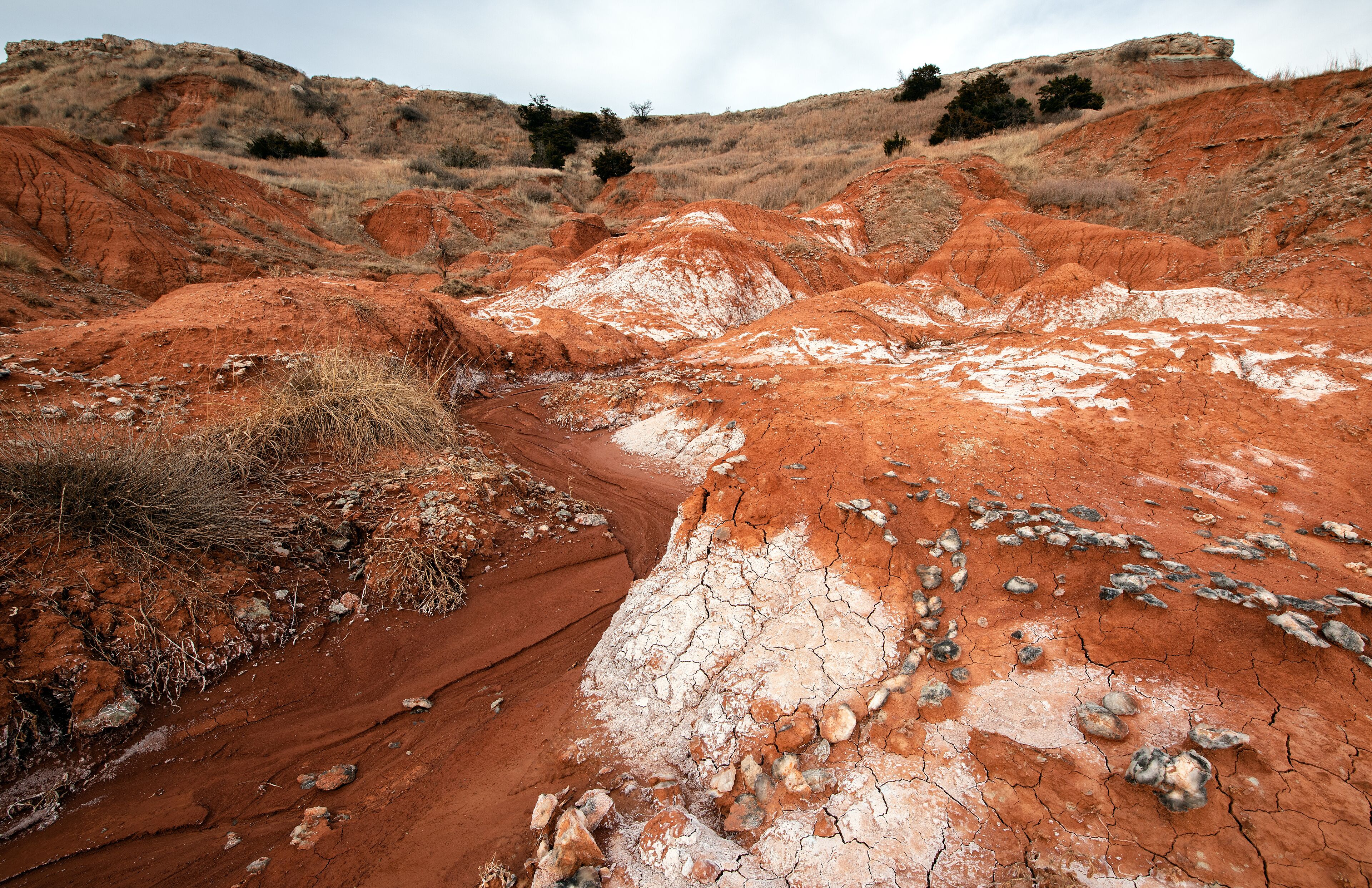 Gloss mountains national park or glass mountains, Oklahoma