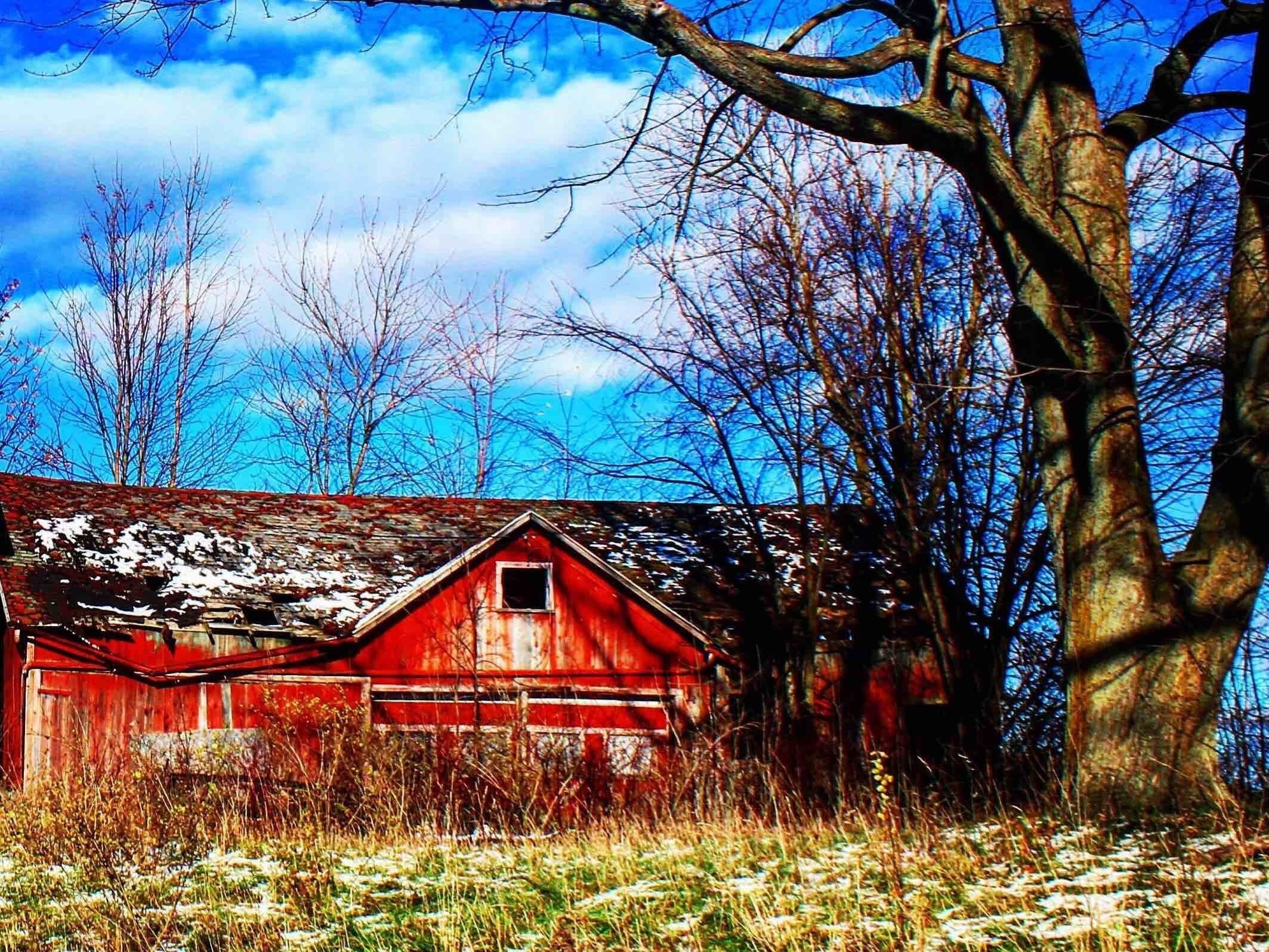 Abandoned House and Barn