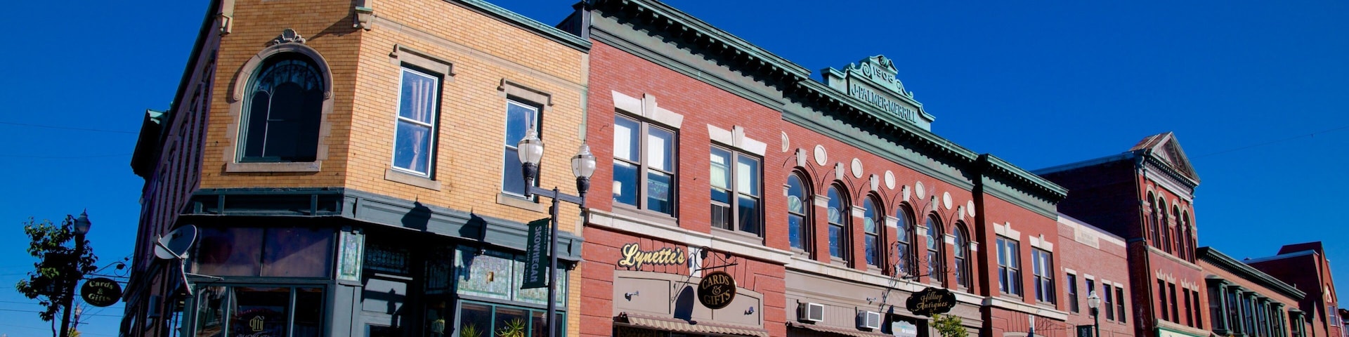 Skowhegan featuring city views and a city