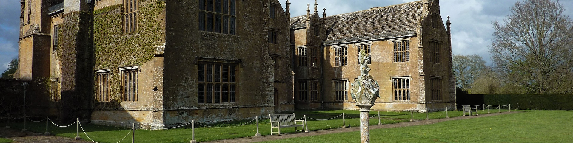 Bizarre Sundial outside Barrington Court