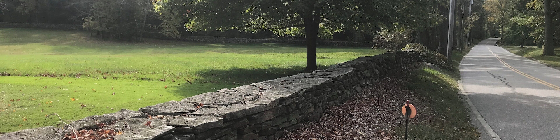 Lovely rock walls in Connecticut.