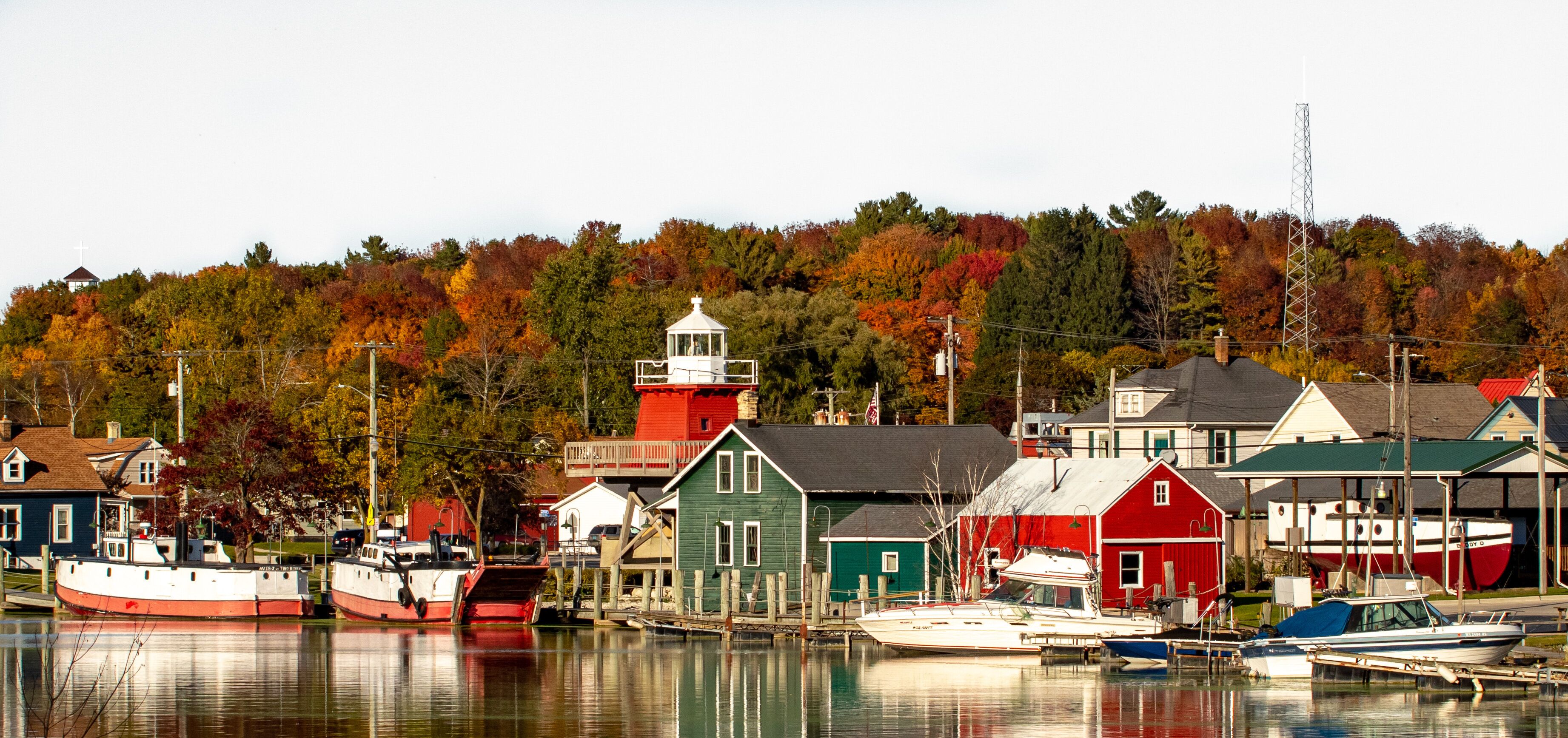 Nautical village in Two Rivers, WI