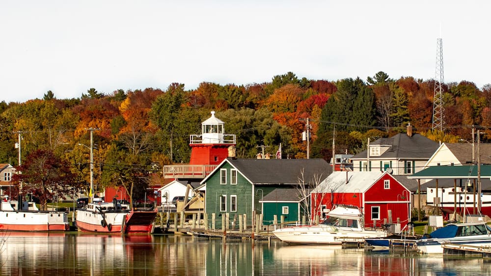 Nautical village in Two Rivers, WI