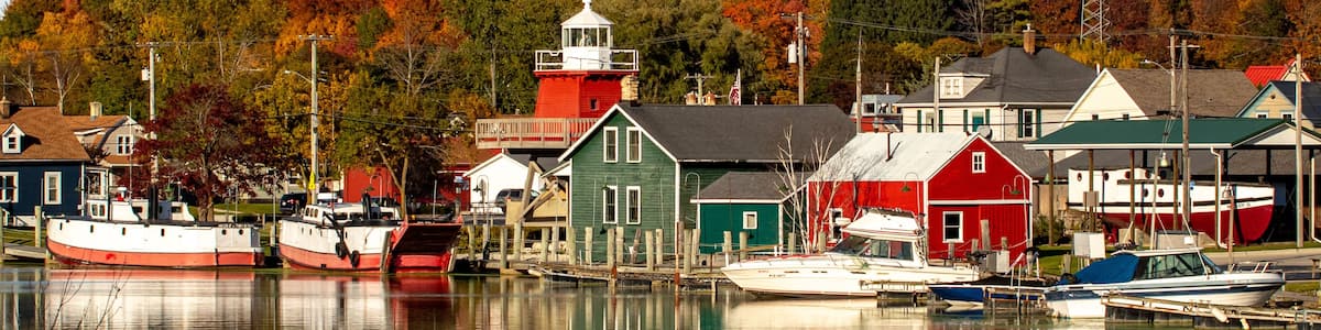 Nautical village in Two Rivers, WI
