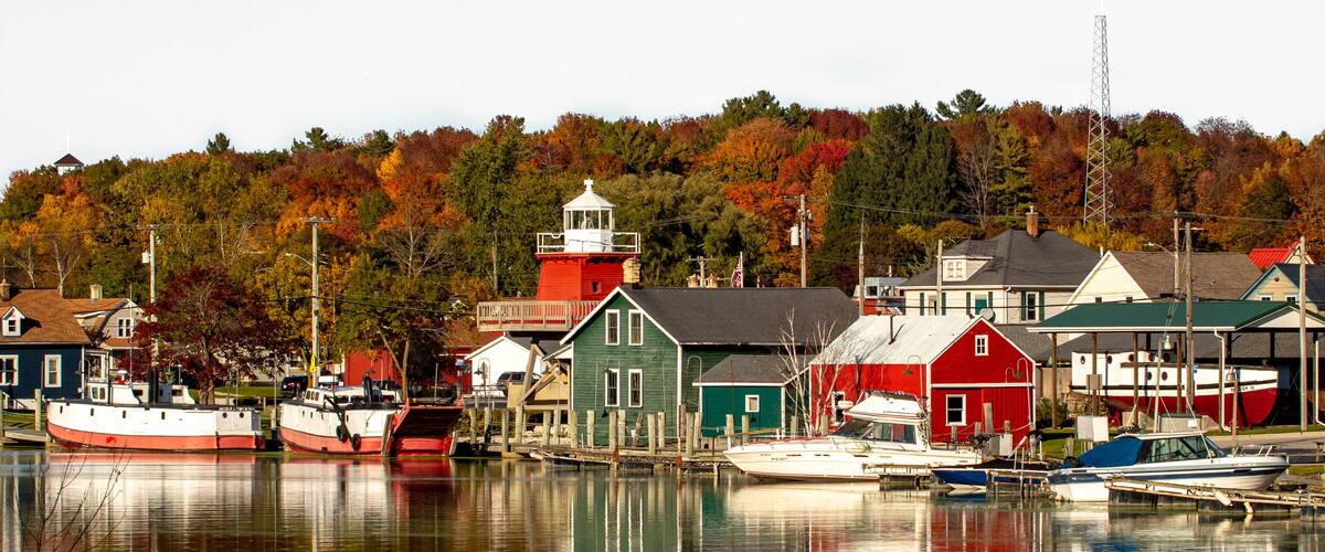 Nautical village in Two Rivers, WI
