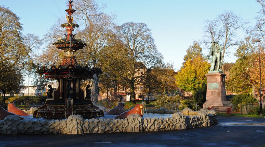Decorative 19th Century Fountain in Public Park