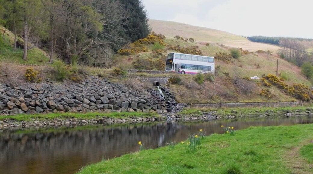 Dirt Pot corner and the Tweed. The service 62 Galashiels - Edinburgh bus approaches Dirt Pot corner on a narrow stretch of the A72 road where the road is squeezed between a bend in the River Tweed and a steep hillside. It takes its name from Dirt Pot, a pool in... more