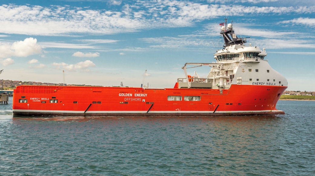 In Peterhead Harbour IMO: 9634347 MMSI: 258391000 Call Sign: LCXZ Flag: Norway (NO) AIS Type: Other Gross Tonnage: 4552 Deadweight: 4260 t Length × Breadth: 86m × 20m Year Built: 2013