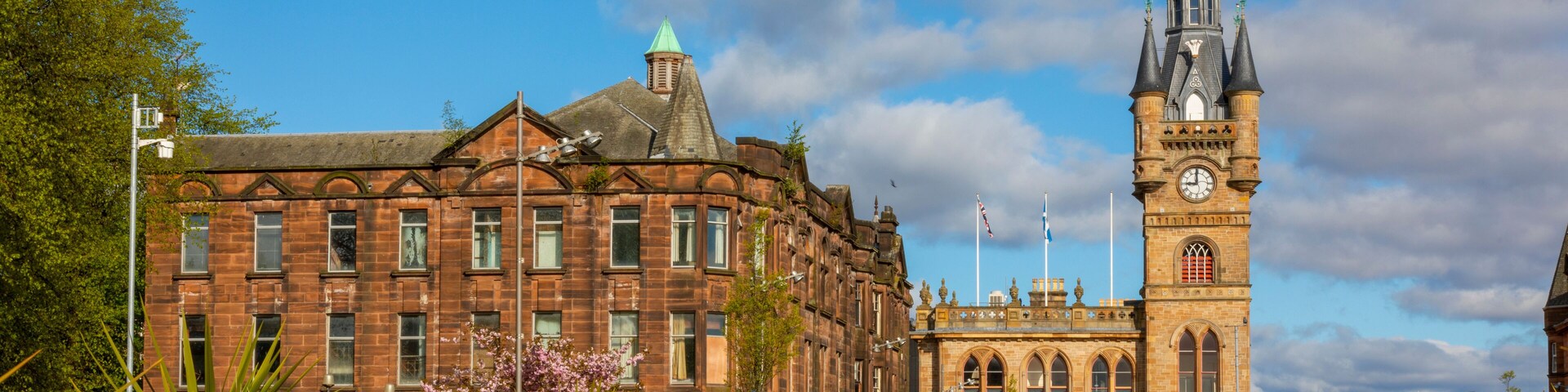 Renfrew Town Hall and Centre, Renfrewshire, Scotland, United Kingdom