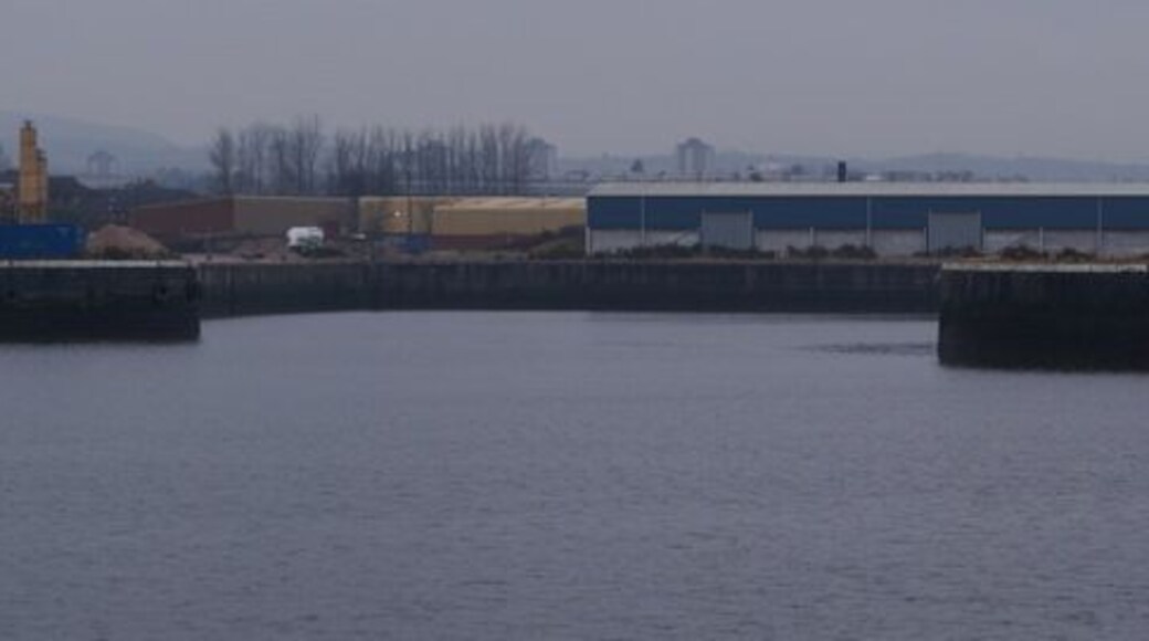 Rothesay Dock The entrance to the dock on the River Clyde in Clydebank is opposite the River Cart.