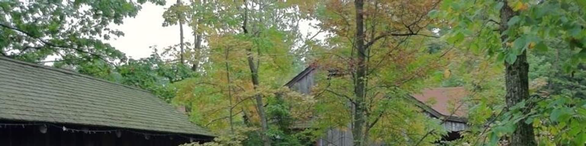 Great restaurant, gorgeous in the fall and winter. Built right onto a pond