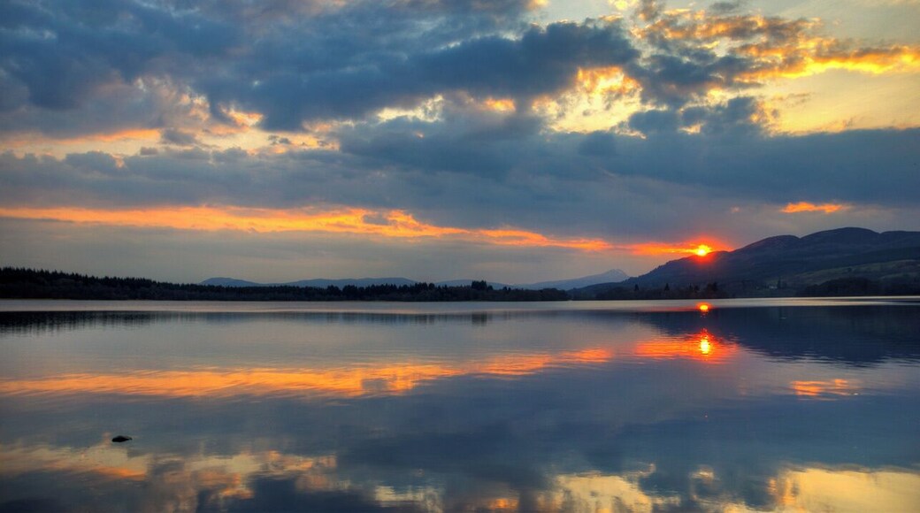 Sunset over the Lake of Menteith