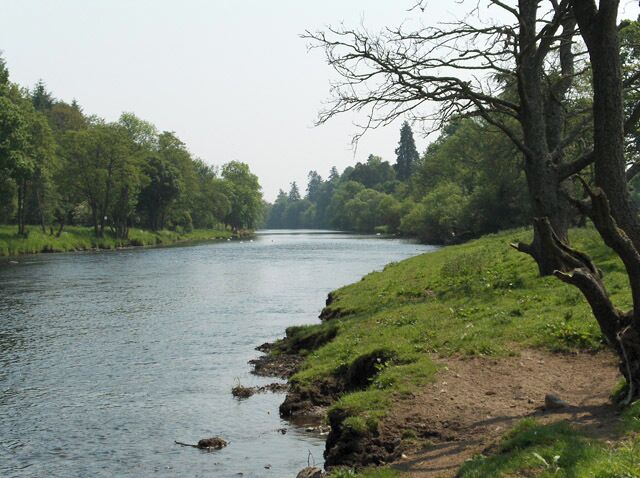 The River Teith. Looking downstream from Torr Inch.