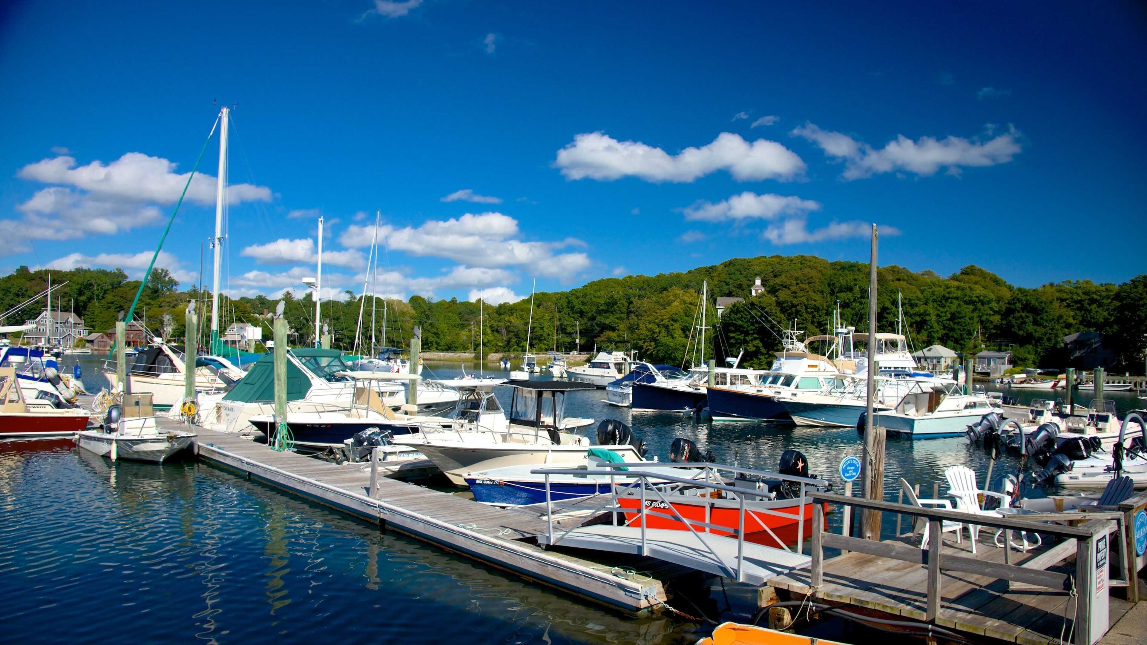 Woods Hole featuring a bay or harbour and boating