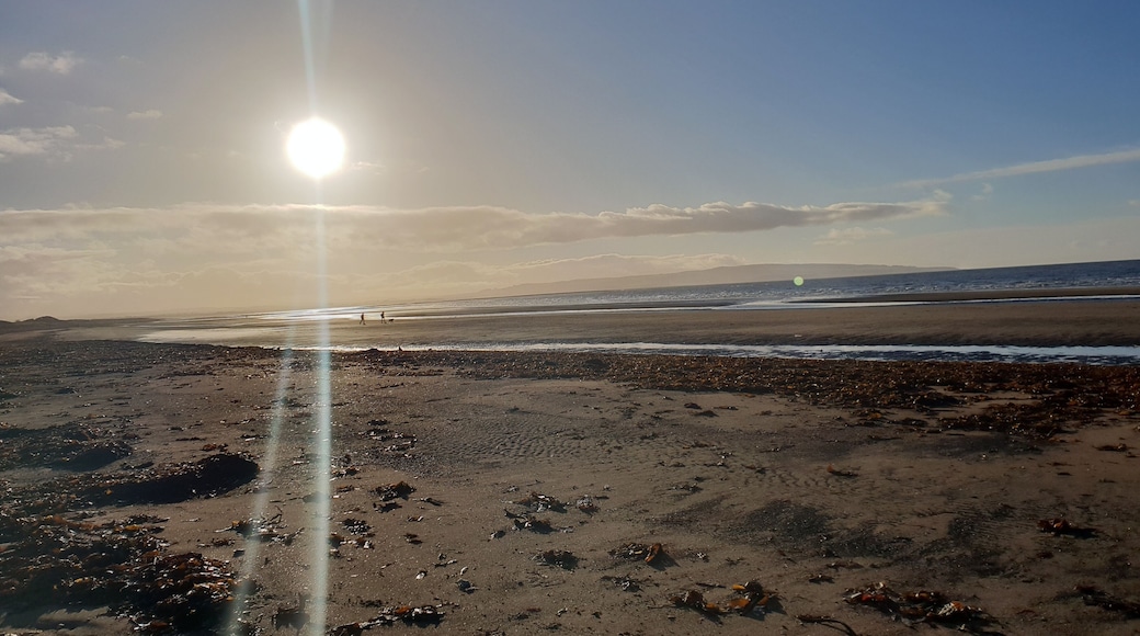 The sun at Troon beach today