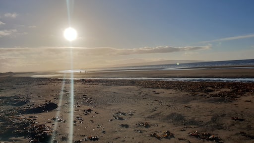 The sun at Troon beach today