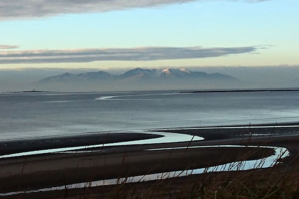 Beautiful view of Arran from Royal Troon Golf Course on my morning walk today.