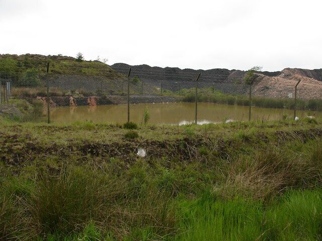 Polkemmet Opencast Mine The high fence, deep water warning signs, and the miles of coal spoil mean it will be a long time before agricultural use is restored. Close by Turnhigh Cottage is mapped, but like Heads Farm, further along the road no evidence of them remain.