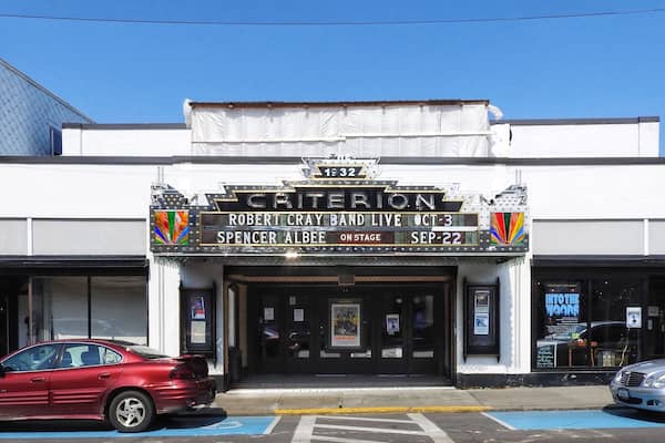 The Criterion in downtown Bar Harbor, Maine, does not look very much from the exterior, but it is a glorious, well-preserved Art Deco style theatre. Opening in 1932, it has served the town of Bar Harbor as a movie palace ever since, accomodating such prominent families as the Rockefellers on their vacations to nearby Mount Desert Island.
Kept in fantastic condition over the years, the theatre still has most of its original interior: seats, curtains, and even the original lighting board for stage performances. The Criterion Theatre also contains a floating balcony, which is rare for most movie palaces. Click on the following link to see a photo of the interior:
https://www.criteriontheatre.org/
#History
